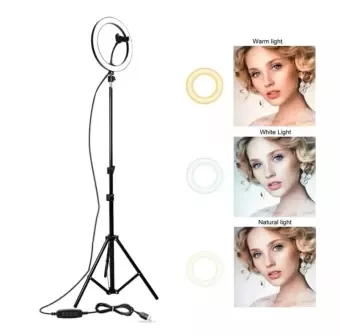 12 inch Ring Light Tripod Stand Studio SET for Youtuber/Facebook live Video Tiktok Video