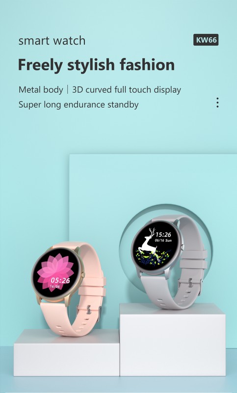 Xiaomi Smart Watch Waterproof Customize Dials Silicon strap Round Smartwatch for Men Women