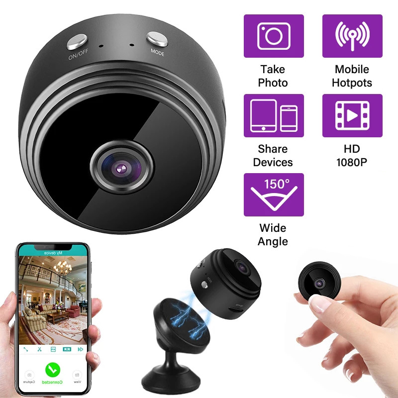 A9 1080P HD IP Camera Wireless Recorder Wifi Security Remote Control Surveillance Night Vision Camera