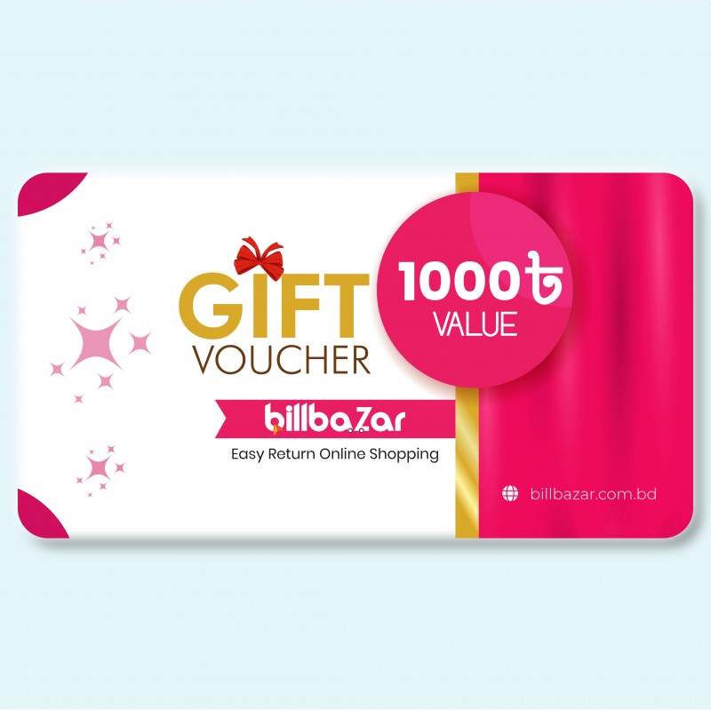 Happy Gift vouchers: 1000 Taka billbaZar Gift Card