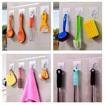 10pcs Wall Hook Magic Paste Hooks for hanging wall stick hooks