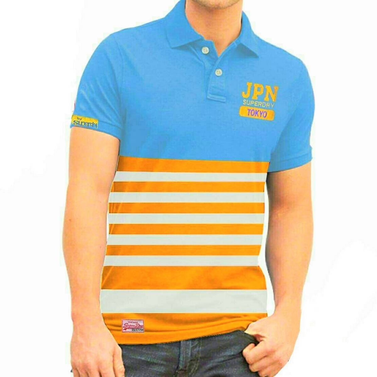 Yellow Stylish Polo T-Shirt For Men's