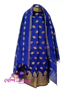 Jamdani katan 2 piece Kameez for women and girls fashion unstiched