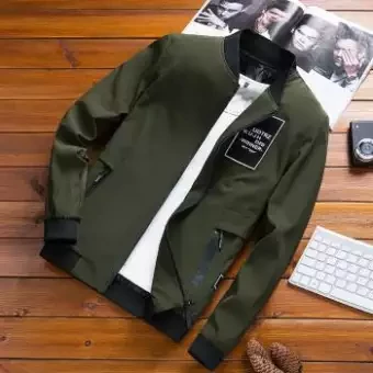 Black Exclusive Bonded Jacket For Men