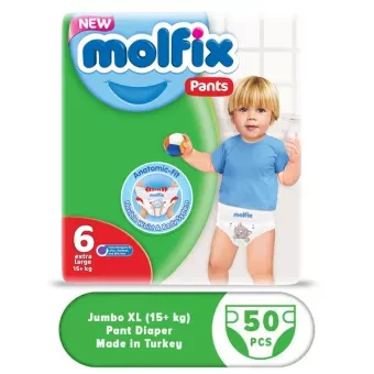 Molfix Pant Diaper Jumbo Extra Large (15+ kg) - 50 pcs