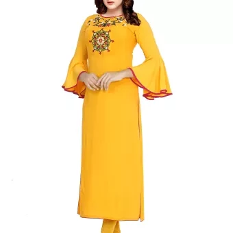 Linen Stitched Kurti for Womens