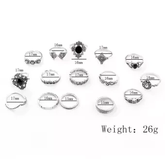 15pcs Rings Set For Women | Rings For Women Finger Ring
