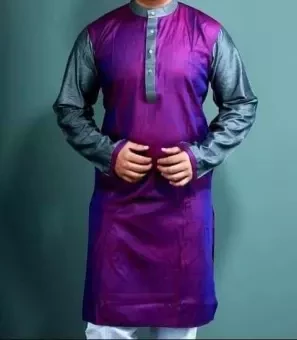Modern Stylish Panjabi Menz Comfortable Purple Contrast