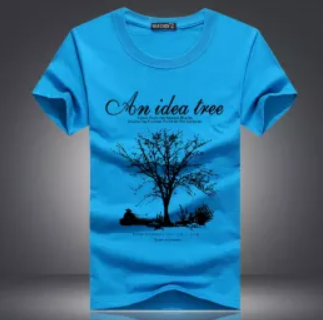 Printed T-shirt for Men -Original Quality Poly-Cotton, Poly/Cot