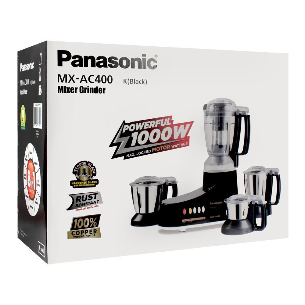 Panasonic MX-AC400 Heavy Duty Super Mixer Grinder