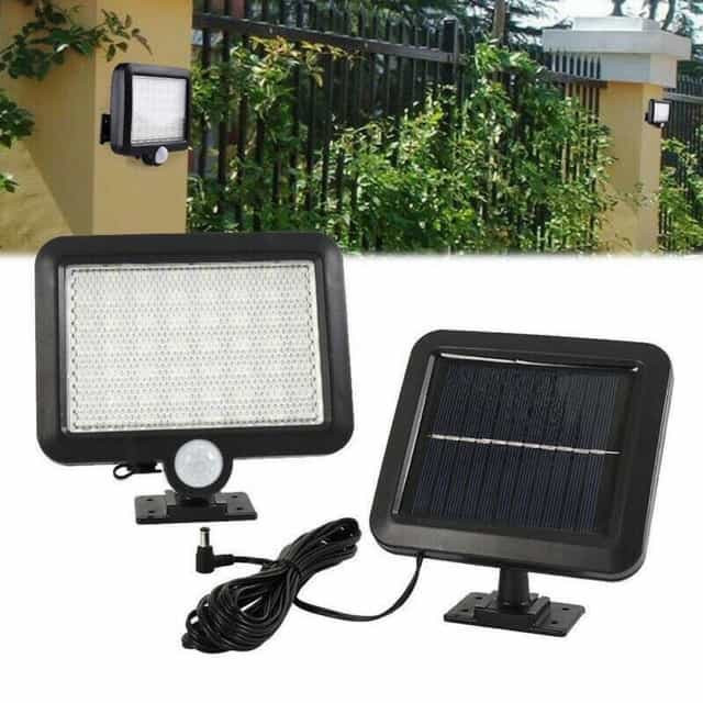 56LED Solar Light COB Beads PIR Motion Sensor Security Wall Light Lamp Outdoor Garden Waterproof Street Lamp Light Induction Soft Light Wall Lamp for House