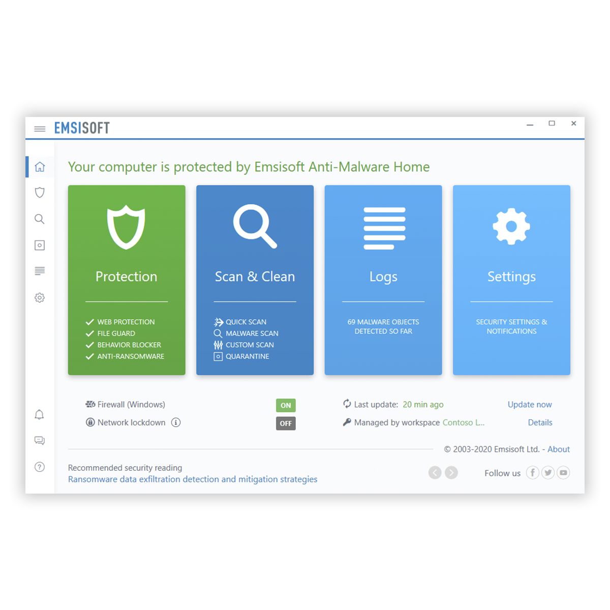 Emsisoft Anti-Malware Home 1 year licence