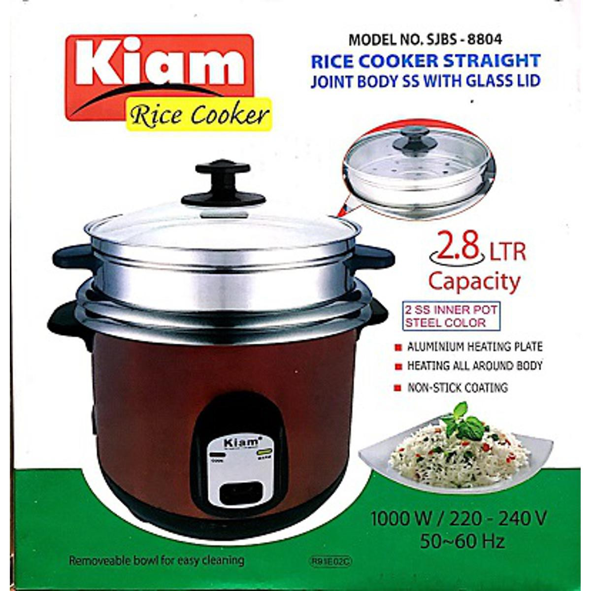 kiam rice cooker 2.8 ltr SJBS-8804
