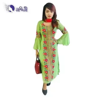 Now Unstitched Multicolor Georgette Kurti for Women