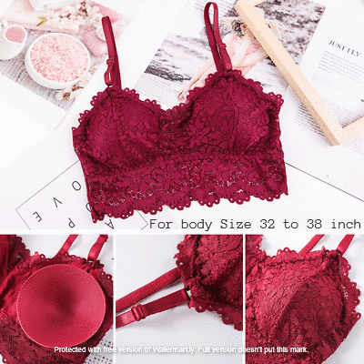 Stylish Comfortable Lace Padded Bra for Women