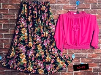 Now stylish skirt and tops