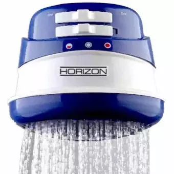 Electric Instant Hot Water Shower - White and blue