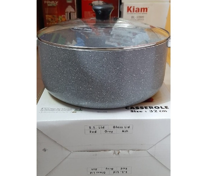 Casserole 32 cm Kiam 2 side Marble coding