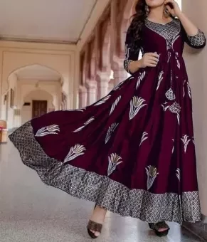 Party Wear Gown,Attractive Women Kurties one piece Designer Kurtis for women 1pcs design-9