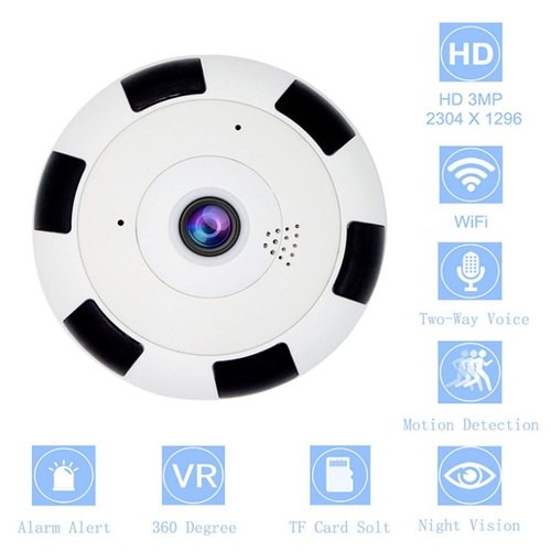 Panoramic Camera V380S - 360 Degree WiFi IP Camera - Wireless Mini CC Camera