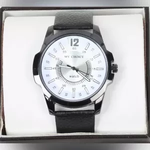 Business Leather Analog Watch For Men