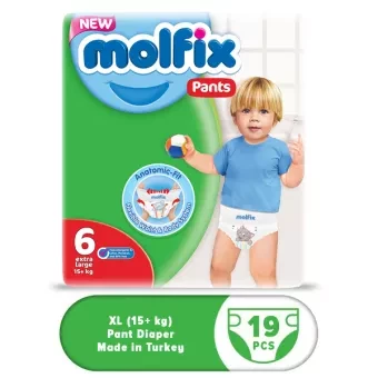 Molfix Pant Diaper Jumbo Extra Large (15+22 kg) -19 pcs