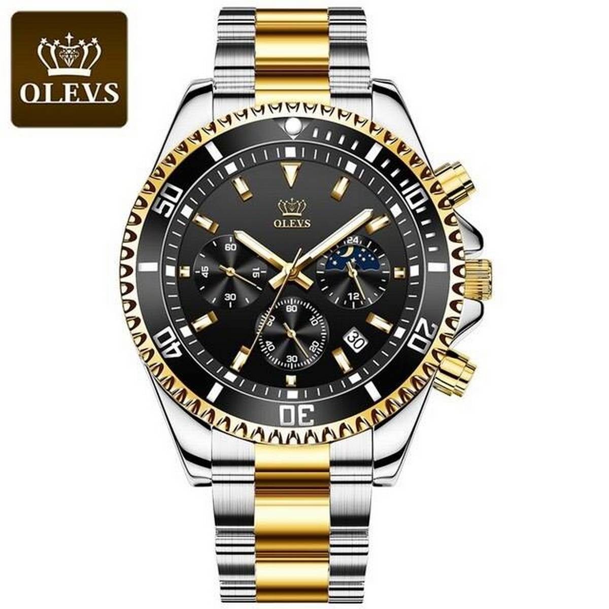 OLEVS 2870 Stainless Steel Waterproof Quartz Watch