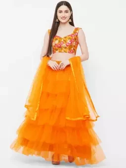 Best Quality Embroidery Work Anarkali Lehanga For Girl And  Women