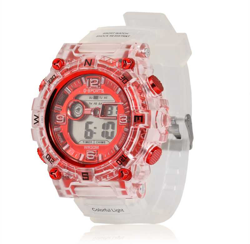 Dailylife Waterproof Silicone Color Digital Watch , Boys Digital Sports Watch