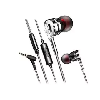 QKZ DM9 Zinc Alloy HiFi Metal In Ear Earphones - Black