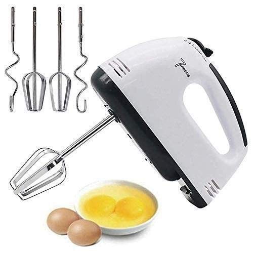 EDGE Hand Beater Blender for Cake Baking Electric Hand Mixer High Speeds Roasting Appliances Cream 7 Speed Mixer Kitchen Baking Tools