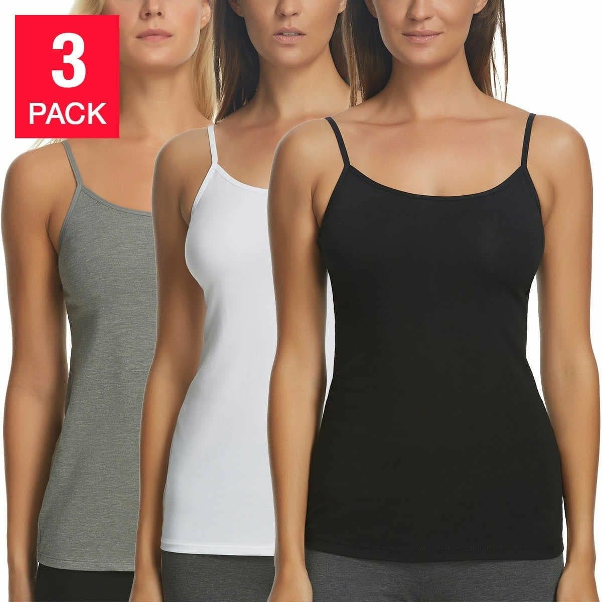 3 Pcs Assorted Women Basic Tank Tops_Soft, Comfortable, Breathable