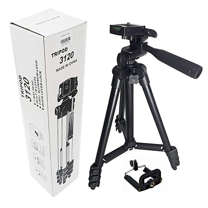 Tiktok Tripod 3120 / 3110 Camera Stand with Phone Holder Clip